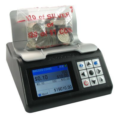 Coin counter: Bagged coins